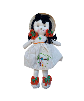 Muñeca de manta bordada (chica)